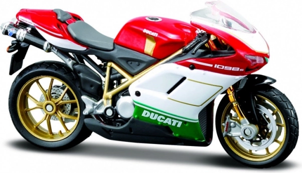 Model motocikla Ducati 1098S s stojalom 1/18