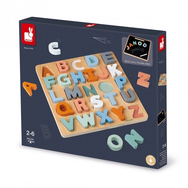 Janod Alphabet Puzzle with Blackboard