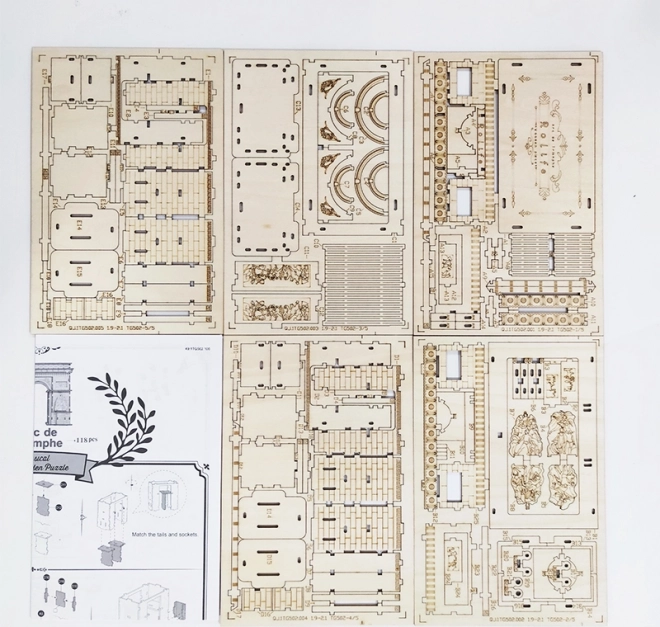 Robotic Wooden 3D Puzzle Arc de Triomphe