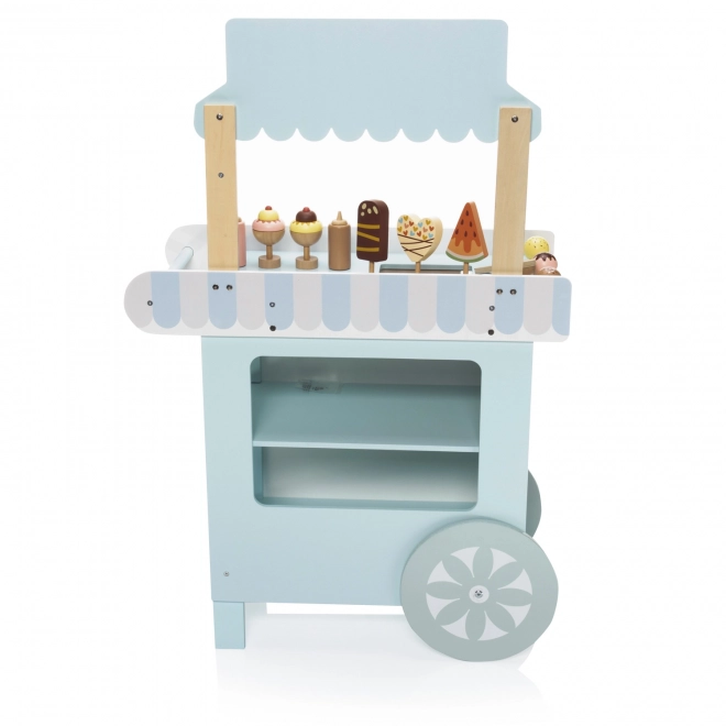 Wooden Ice Cream Stand Set