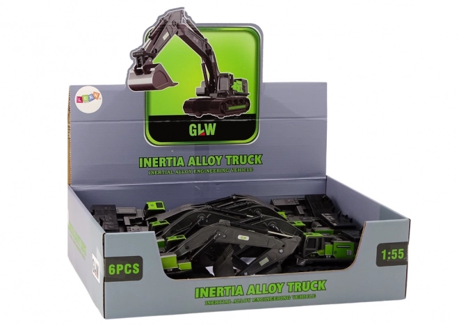 Metal Excavator with Green and Black Details