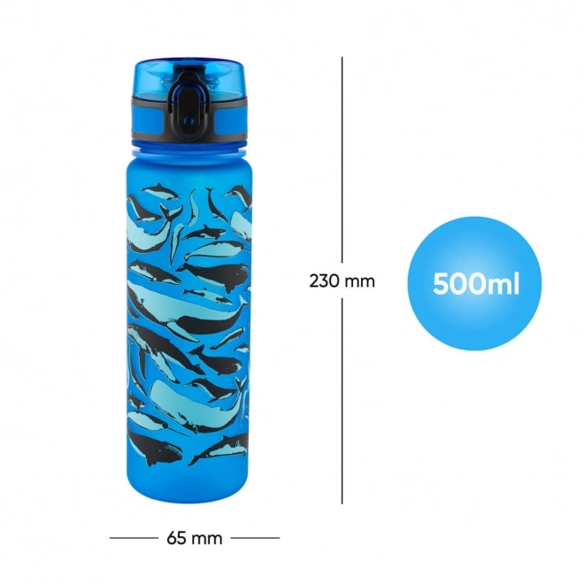 Baagl Tritan Water Bottle Whales 500ml