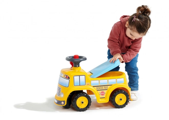 School Bus Ride-On Toy with Steering Wheel