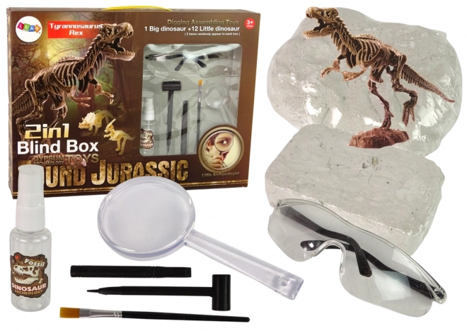 2-in-1 Dinosaur Archaeology Kit T-Rex Skeleton