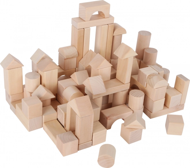 Small Foot Natural Wooden Building Blocks 100 Piece Set