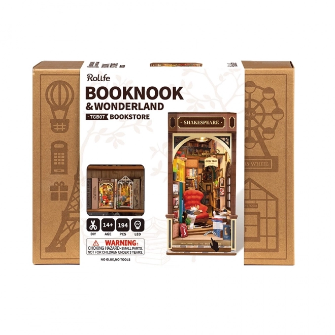 RoboTime Bookstore Miniature Bookend