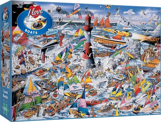 I Love Boats 1000 Piece Puzzle