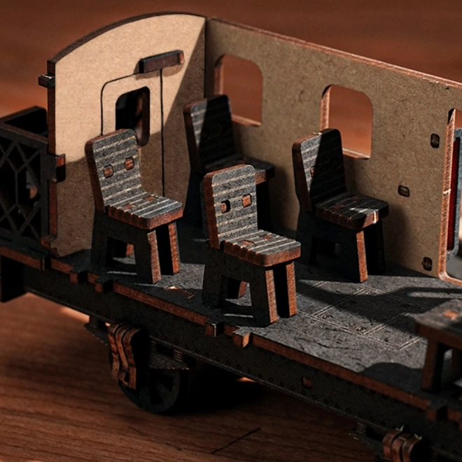 Robotic Vintage Steam Locomotive 3D Wooden Puzzle