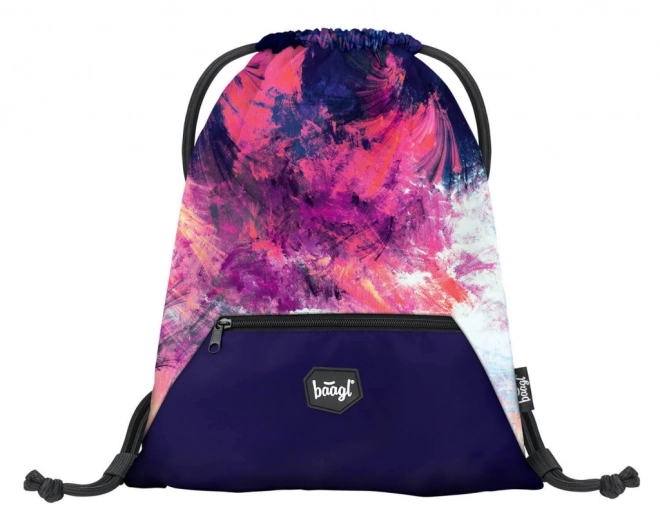 Baagl School Backpack Set - Abstract Design