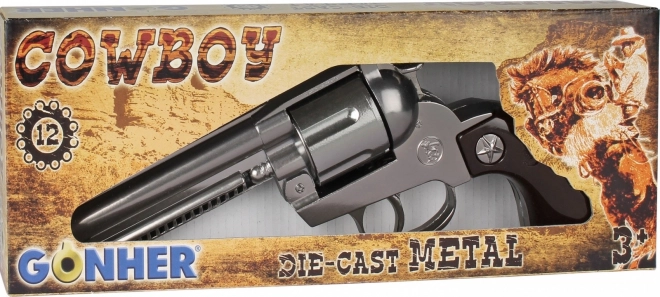 Gonher Metal Cowboy Revolver Toy