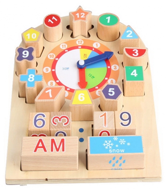 Wooden Educational Clock Board for Kids