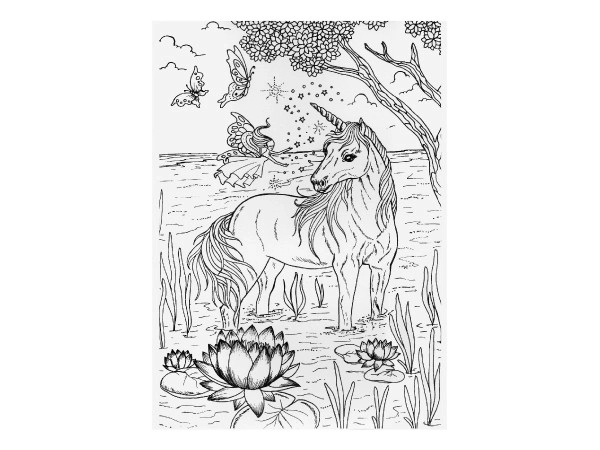 Unicorns Anti-Stress Coloring Book