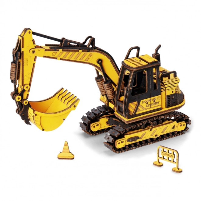 Wooden 3D Puzzle Excavator