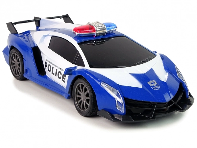 Remote Control Police Racing Car with LED Lights