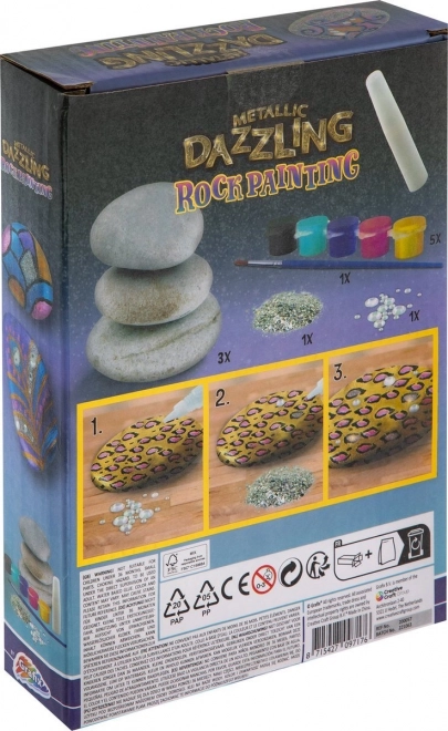 Set di Pittura GRAFIX: Pietre Metalliche e Scintillanti