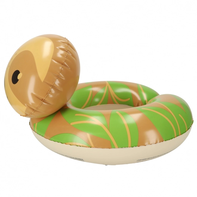 Inflatable Swim Ring with Sloth Design for Kids