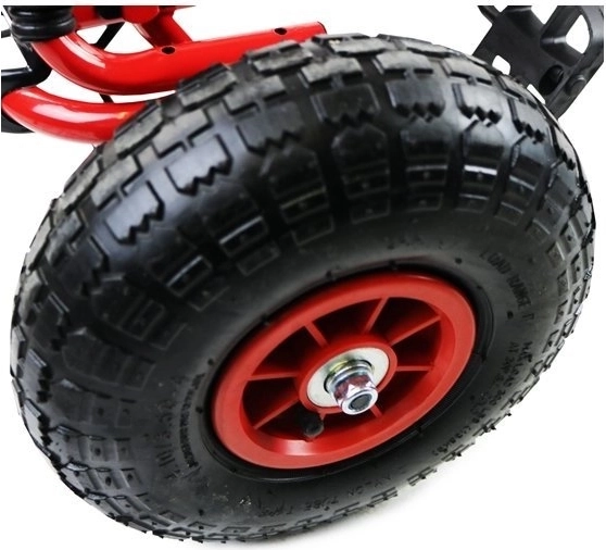 Pedal Air Kart + Inflatable Tires + Adjustable Seat – Red