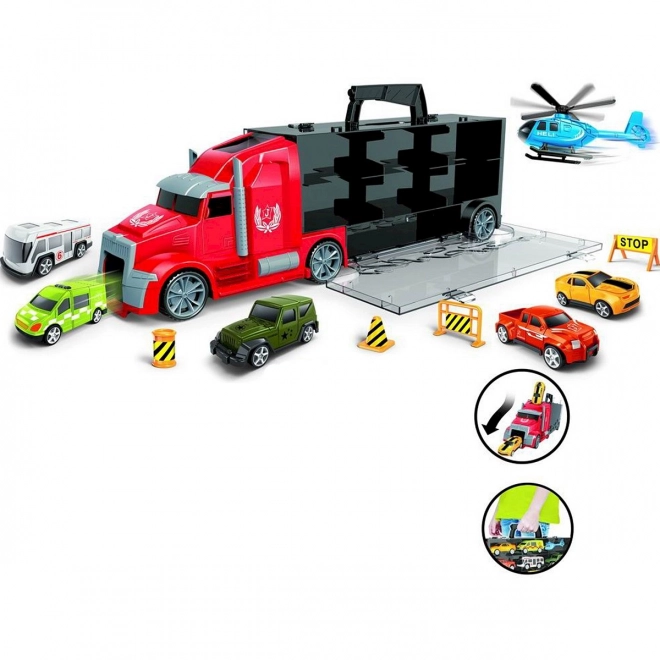 Truck Shape Carry Case with Toy Cars