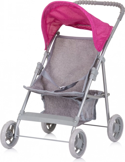 Chipolino Alice Doll Stroller Grey Pink