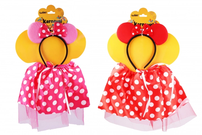 Carnival Mouse Costume With White Polka Dots