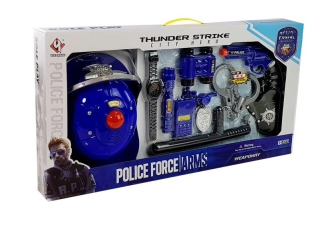 Police Officer Playset with Helmet and Accessories