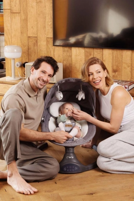 Electric Baby Swing MoMi Kenani Dark Grey