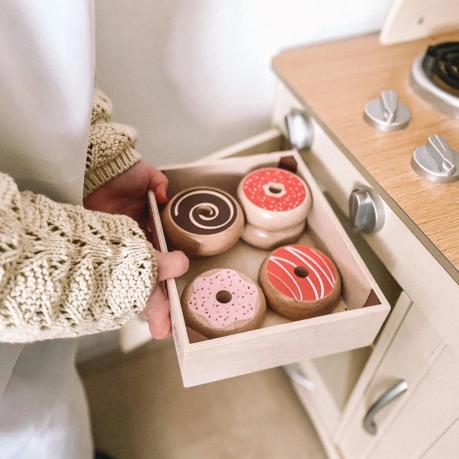 Wooden Donut Box by Bigjigs Toys