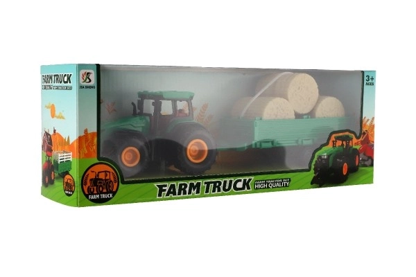 Tractor with Trailer and Bales Toy