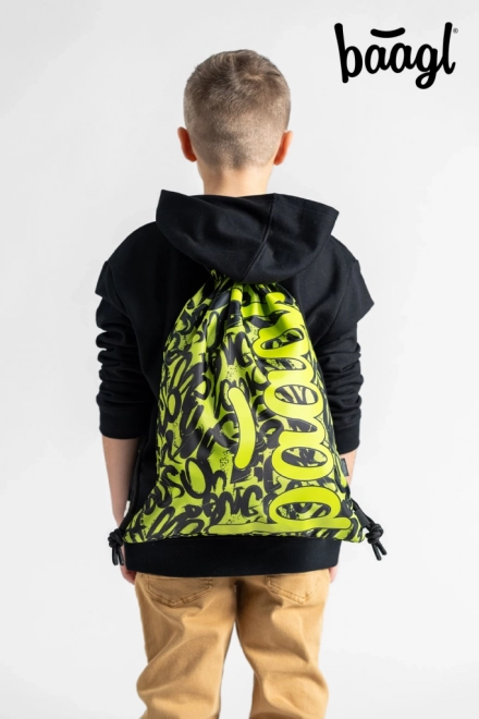 Lime Drawstring Bag