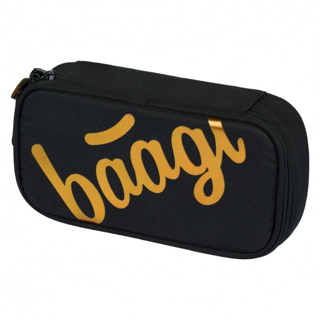 Baagl School Pencil Case Metallic Bronze