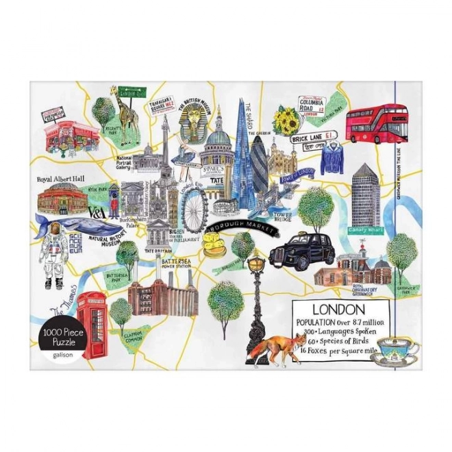 Galison London Map Puzzle