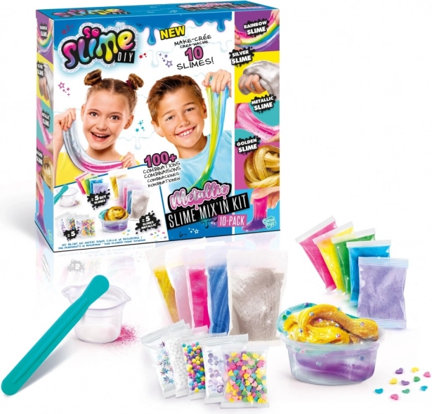 Set Metallico So Slime per Creare Slime 10 pezzi