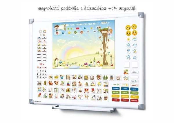 Magnetic Calendar for Kids with 114 Magnets