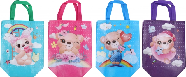 Borsa regalo per bambini in tessuto non tessuto S 27 × 29 × 12 cm