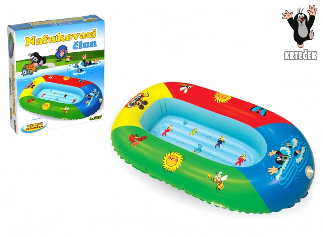 Kids Inflatable Boat with Krtek Motif