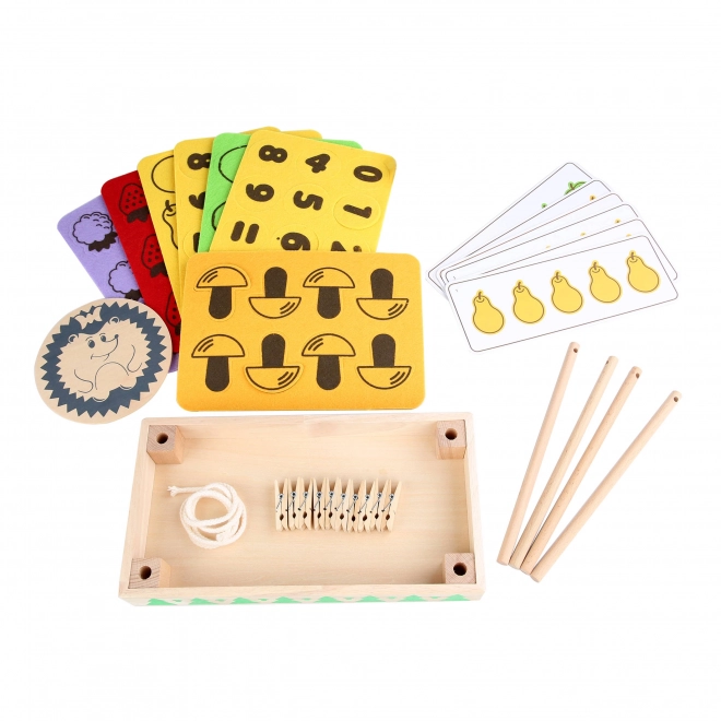 Educational Peg Game Hedgehog by Lucy & Leo