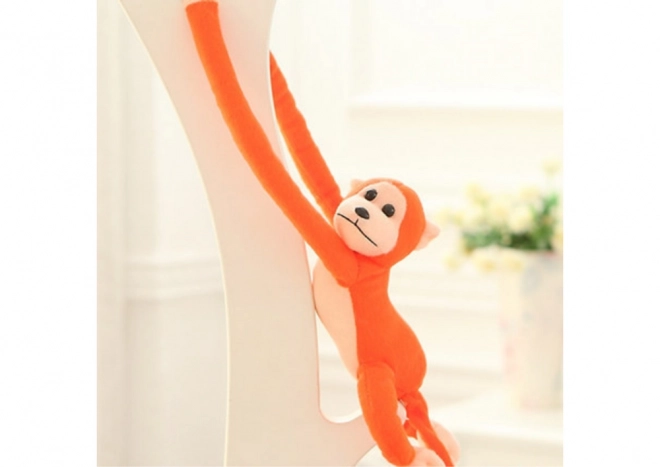 Plush Monkey Toy with Sound in Orange