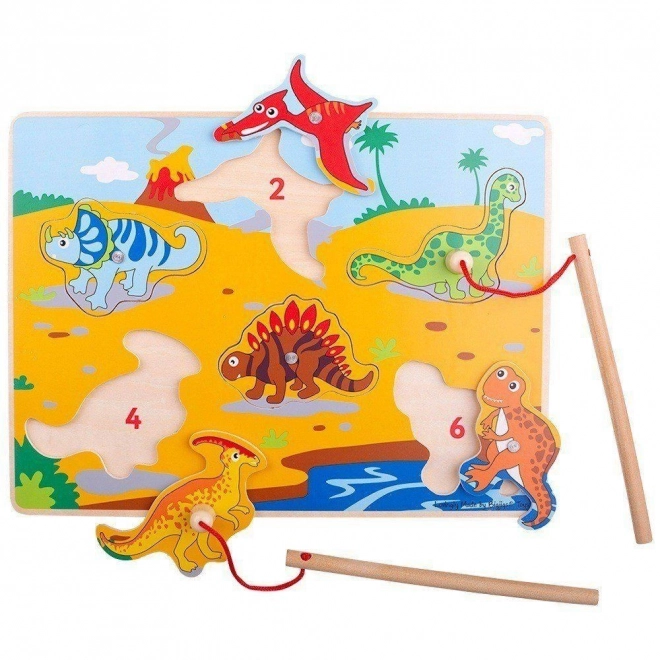 Dinosaur Fishing Game by Bigjigs Toys