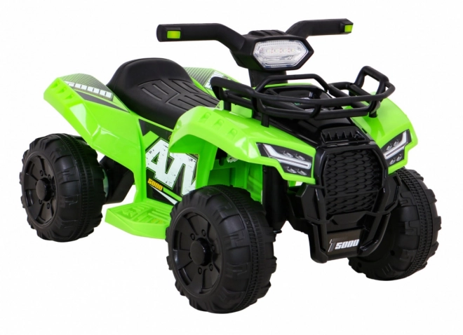 Green Children's Ride-On Quad with LED & MP3