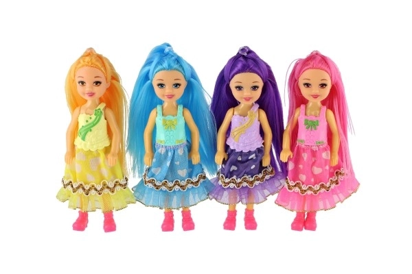 Doll with Colorful Hair and Clip