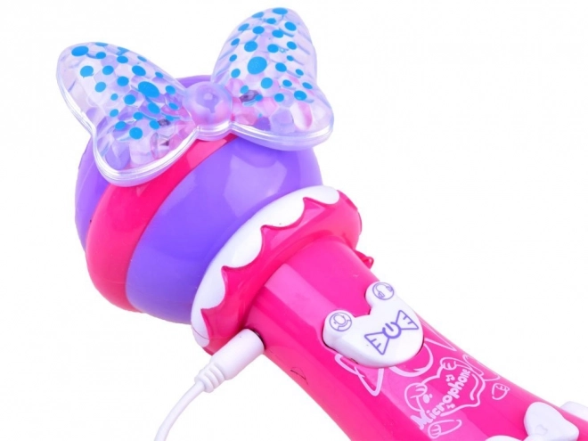 Childrens Karaoke Microphone With Recording – pink