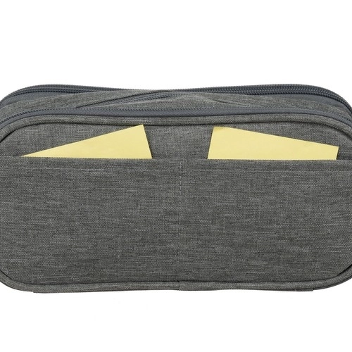 Expandable Gray Pencil Case