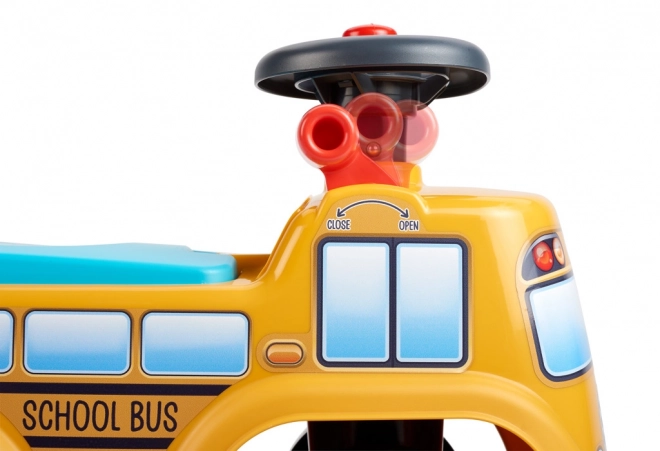 School Bus Ride-On Toy with Steering Wheel