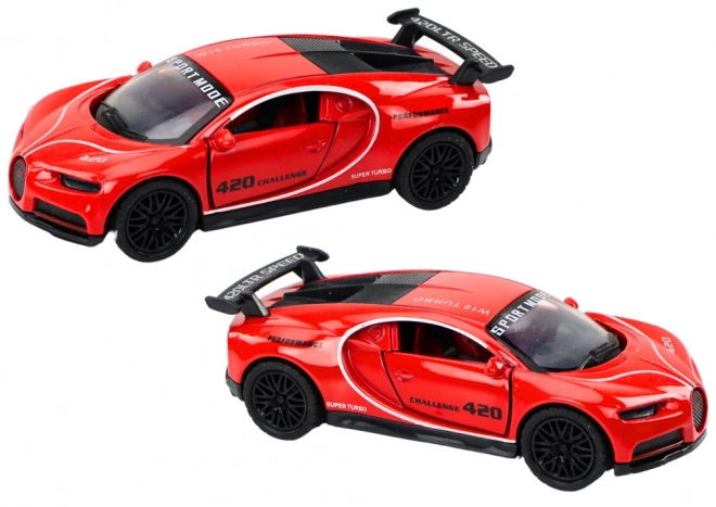 Red Friction-Driven Sport Car Scale 1:32