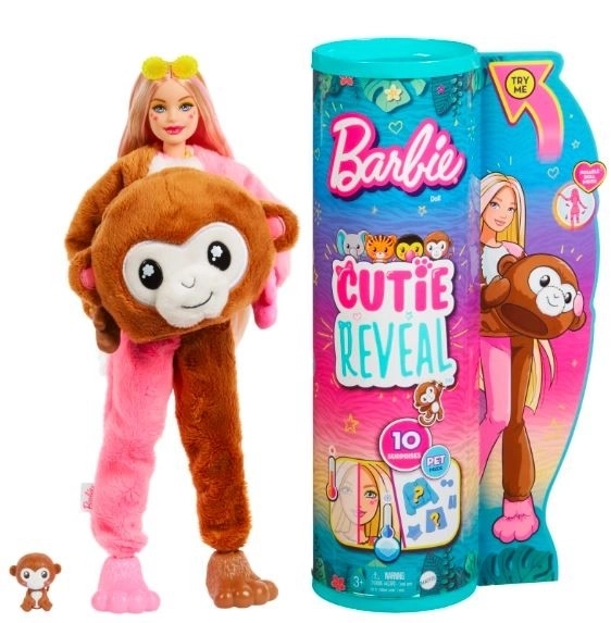 Barbie Cutie Reveal Monkey Doll