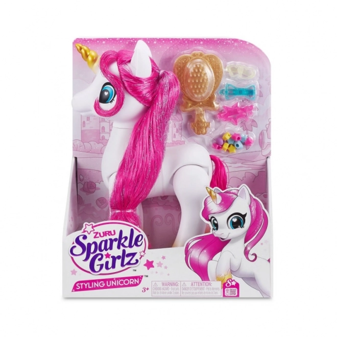 Sparkle Girlz Shimmering Unicorn Styling Figure