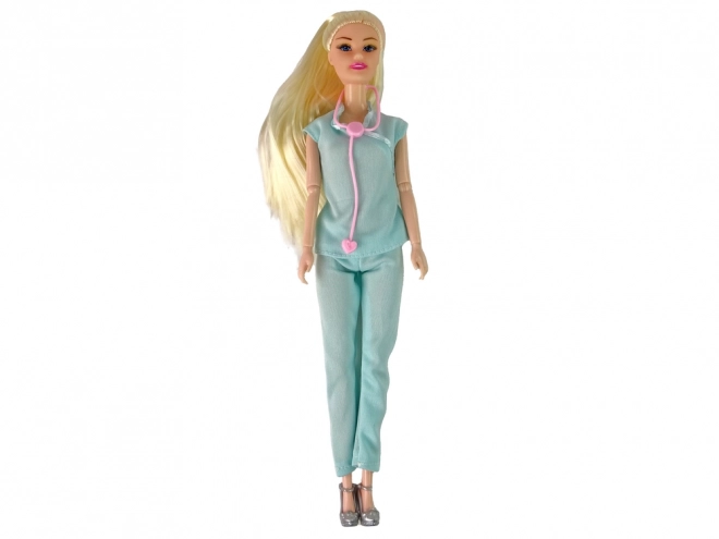 doctor doll with long hair and accessories