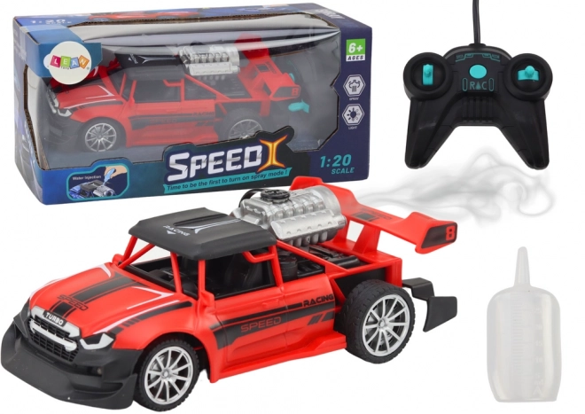 Remote Control Car with Smoke Effect and Lights Red