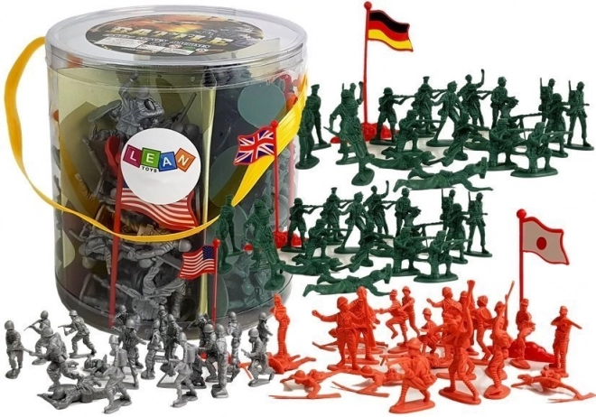 Large Military Soldier Figurine Set 100 Pieces