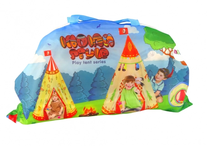 Children's Teepee Tent Indian Style Garden Cream